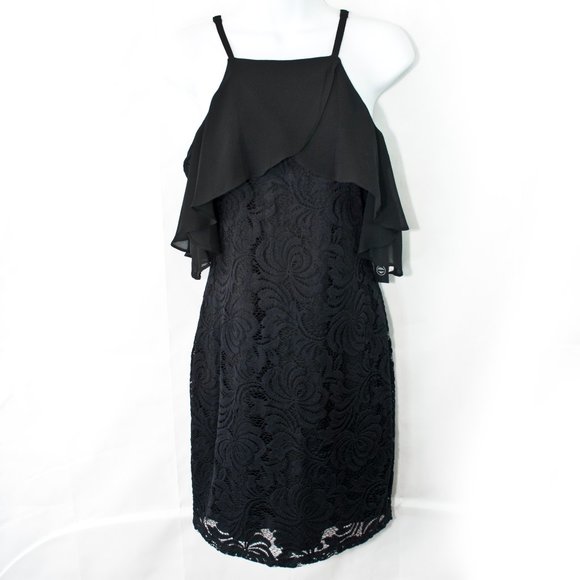 NEW As U Wish Lace Dress Juniors Small S Black Cocktail Party Whimsigoth RR03X - Picture 1 of 4